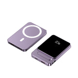 Batterie externe 10000mAh Violet pratique Batterie externe magnétique Batterie Externe Magsafe Batterie Externe Magnétique san Fil