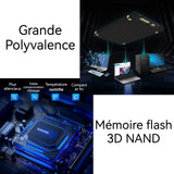 Disque Dur Interne 1To 2,5 pouces SSD vitesse de transmission 500M/s divertissement et bureau convient pour le bureau Disque SSD