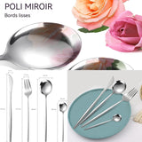 ouverts de table 84 pcs ménagère pour 12 personnes acier inoxydable ensemble de couverts comprend couteau fourchette cuillère