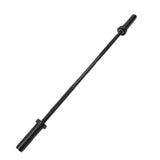 Barre d'haltères 120cm 2.8cm structure à pression droite barre d'haltérophilie à double roulement chrome galvanisé 300LB noir