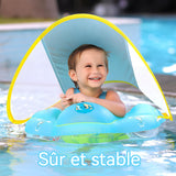 Anneau de natation 15CM diamètre intérieur Bouée de natation Facile à utiliser Léger et portable Protection solaire confortable