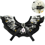 Collier réglable pour animaux de compagnie, Festival fantôme d'halloween, collier en dentelle, accessoires Photo d'halloween