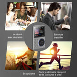 MP3 HiFi Surfans avec Bluetooth 2,4 pouce Lecteur Audio numérique Haute résolution DSD sans Perte avec carte mémoire de 16+16 Go