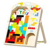 Blocs de construction 25x35cm puzzle de construction de cubes tetris pour le développement éducatif des enfants jouets montessori