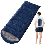 Sac de couchage 210x75cm sac de couchage adult chaud léger avec un sac de compression sleeping bag en plein air camping randonnée