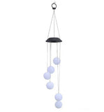 Lampe solaire carillons éoliens 78cm LED extérieur étanche lumières décoratives sphérique lumière ambiante guirlandes lumineuses