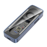 Boîtier SSD M2 NVMe usb3.2 10gbps avec ventilateur compatible boîtier de disque portable grande vitesse pour 2230/2242/2260/2280