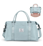 Sac de sport 48x28x17cm tissu oxford vert respirant et imperméable séparation humide et sèche sac de voyage pour femme sac à main
