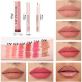 Crayon à lèvres 6 PCS sans décoloration imperméables et longue durée universel peel off crayon à lèvres tattoo contient 6 couleurs