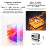 Vidéoprojecteur 1080P 1000ANSI projection portative Projection sur écran mobile Projecteur PTZ Convient pour un usage domestique