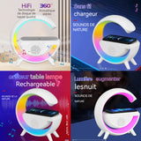 enceinte bluetooth Multifonctionnel Avec lumière LED Peut recharger sans fil téléphones portables haut-parleur bluetooth stéréo