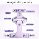Harnais chien ensemble de 2 pièces avec laisse chien réglable arnet pour chien 11-20kg convient moyenne et grande taille chien