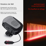 Chauffage de voiture 150W 15x13x8,5cm chauffage electrique décongeler et éliminer brouillard réglable par rotation chauffage rapide
