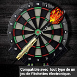 Fléchettes Jeu de fléchettes souples de sécurité Tête de fléchette en plastique Convient pour les loisirs à la maison et au bureau