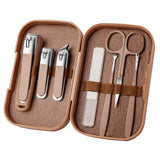 oupe ongles 7 pcs ensemble complet de coupe-ongles anti-éclaboussures beauté des ongles Avec cure-oreilles et tondeuse à sourcils