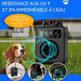 Anti aboiement chien 30khz bouchon anti-aboiement ultrasonique intelligent et étanche avec 4 modes échographiques et affichage LED