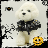 Collier réglable pour animaux de compagnie, Festival fantôme d'halloween, collier en dentelle, accessoires Photo d'halloween