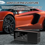 ompresseur à air portatif 150 psi 4000 mAh gonfleur pneus voiture avec affichage digital lampe LED charge USB pour auto moto balle