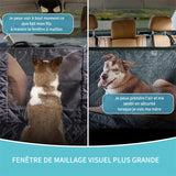 Housse  siège arrière de voiture pour animaux 135x47cm Noir Housse de hamac imperméable pour siège arrière de voiture pour chiens
