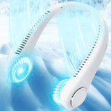 Ventilateur de col suspendu sans pale   1200 mA   Trois vitesses de vent réglables   Refroidissement rapide   Pliable à 360