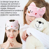 Masque de nuit de dessin animé 19x13cm anti-lumière ultra-douce masque pour les yeux masques de sommeil cache yeux pour voyage