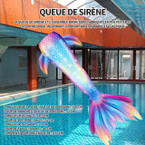 Queue de sirène 100cm longueur de la jupe queue de sirène maillots de bain filles mermaid bikini costume de sirène maillot de bain