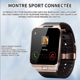 Montre intelligente 380mah 1.56 Pouces montre connectée femme homme montre de sport appels numérotation montre sport connectée or