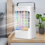 Ventilateur de refroidissement  3 vitesses réglables  Lumière d'ambiance colorée Refroidissement efficace  Minuterie à 3 vitesses