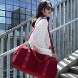 Sac à bagages courte distance sac de voyage portable grande capacité pour femme sac de fitness à séparation humide et sèche