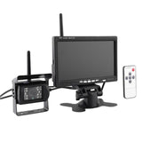 Caméra de recul ccd sans fil avec écran de 7 pouces grand angle de 120 degrés avec 18 lumières LED caméra de recul de voiture