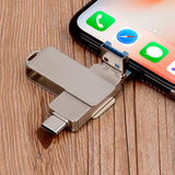 64GB Flash Drive Triple Play High Speed 3.0 USB For Mobile Phone Tablet Type-C Interface Mobile Phone Computer