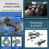 Ventilateur de voiture double tête 3 vitesses réglables 5 pales rotation à 360 degrés refroidissement efficace voyagez au frais