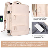 Sac à dos de grande capacité 15pouces 42x32x20cm sac à dos multifonctionnel isolation thermique et imperméabilité sacs bagages