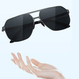 Lunettes de soleil de conduite sans vis à une boucle pour hommes Lunettes de soleil polarisées en nylon super élastique fin