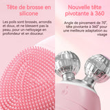 Brosse Nettoyante Visage Électrique Réglage à cinq vitesses Étanchéité IP67 USB Nettoyage double zone Brosse nettoyante visage