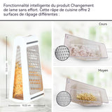 oupe legumes multifonctions 13,5x10x22cm mandoline de cuisine en abs et acier inoxydable 430 coupe légumes manuel coupe-aliment