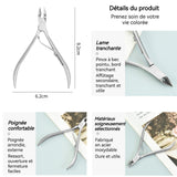 oupe-ongles 6,2 x 9,2 cm utilisé pour éliminer les peaux mortes les callosités et les envie coupe-ongles porta ciseaux à ongles