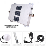 Amplificateur de signal 900/1800/2100 gamme de fréquences 21V amplificateur intelligent de signaux de téléphonie mobile tri-bande