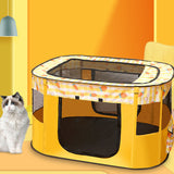 Enclos pour animaux de compagnie  110*85*58cm   Solide et résistant aux rayures  Velcro pratique  Convient aux chiens et aux chats