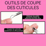 Lot de limes à ongles 14PCS coupe-cuticules brosse à ongles nail art outil pour ongles incarnés bloc polissoir ongles faces