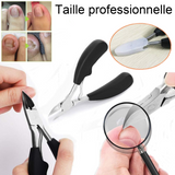 oupe-ongles 12,5x6,5cm coupe-ongles à bec de faucon avec dissolvant acier inoxydable de haute qualité coupe-pieds portable noir