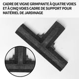 De connecteurs de cadre PVC de serre de jardinage connecteur de support stable robuste pour cadre de serre convient pour treillis