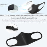 Masque facial 3D stéréoscopique 30x13cm Coton glacé Masque Decoratif Bibelot réutilisable Respirant Objet De Decoration lavable
