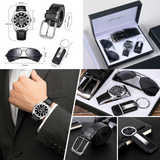 offret cadeau montre homme 5pcs ensemble cadeau pour homme ensemble cadeau portefeuille et ceinture cadeau de noël Anniversaire
