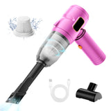 Souffleur air comprimé 3500Pa 78W 2000mAh Aspirateur portatif à grande puissance d'aspiration et chargement sans fil pour la maison