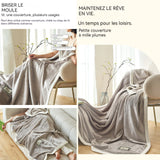 Couverture 200x150cm plaid canape polaire de lait multifonctionnelle chaud et confortable antistatique cadeaux de vacances exquis