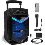 Haut-parleur Bluetooth puissant 400 Watt Haut-parleur amplifié portable Haut-parleur graves 8 pouces haut-parleur d'aigus 1 pouce