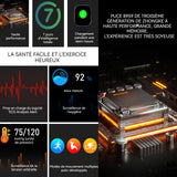 Montre intelligente 350mah 128Mo mémoire IP67 écran tactile 320x385 plusieurs modes sportifs montre connectée avec appel bluetooth