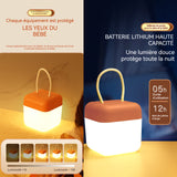 Veilleuse INN® 3 couleurs gradation 5 heures d'utilisation continue 1200mAh Lampe télécommandée rechargeable Minuterie désactivée