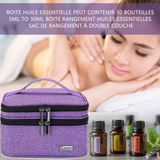 Boite huile essentielle peut contenir 30 bouteilles 5ml to 30ml boite rangement huiles essentielles sac de rangement à double couche